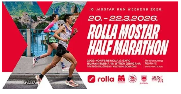 MOSTAR RUN WEEKEND 2026. Privremena regulacija prometa