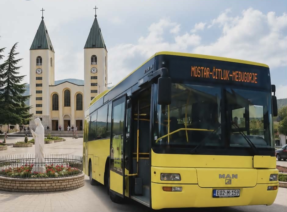 NEDJELJNI VOZNI RED nove satnice polazaka za Međugorje